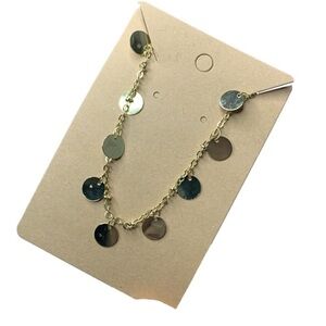 Gold sequins necklace